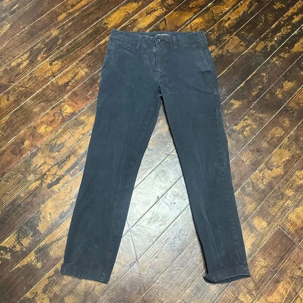 American Eagle navy 26x28 business casual slim chino pants